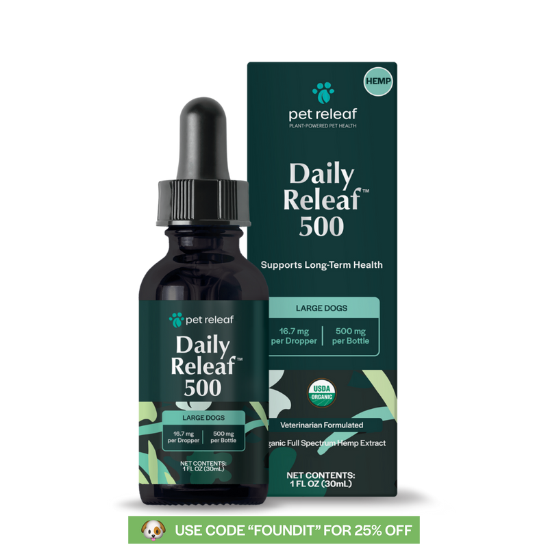 USDA Organic Daily Releaf Hemp Oil for Pets
