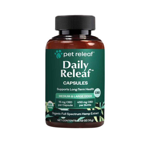 Daily Releaf 450mg CBD Capsules For Dogs