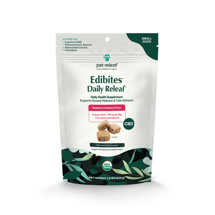 Daily Releaf Hemp Edibites for Dogs – Blueberry Cranberry