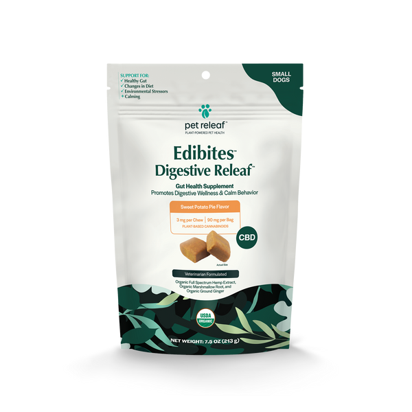 Digestive Releaf CBD Edibites For Dogs – Sweet Potato