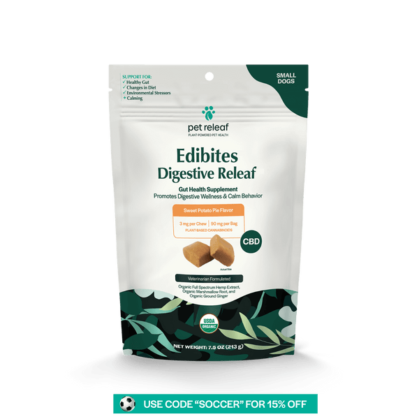 Digestive Releaf CBD Edibites For Dogs – Sweet Potato