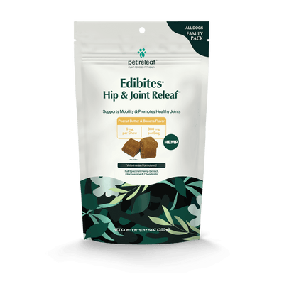 Hip & Joint Releaf Hemp Edibites For Dogs – Peanut Butter Banana