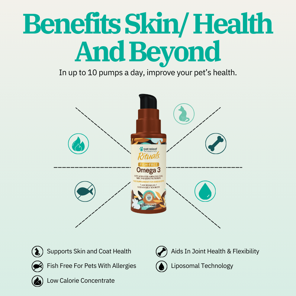 Fish-Free Omega 3 for Pets | Pet Releaf - Pet Releaf