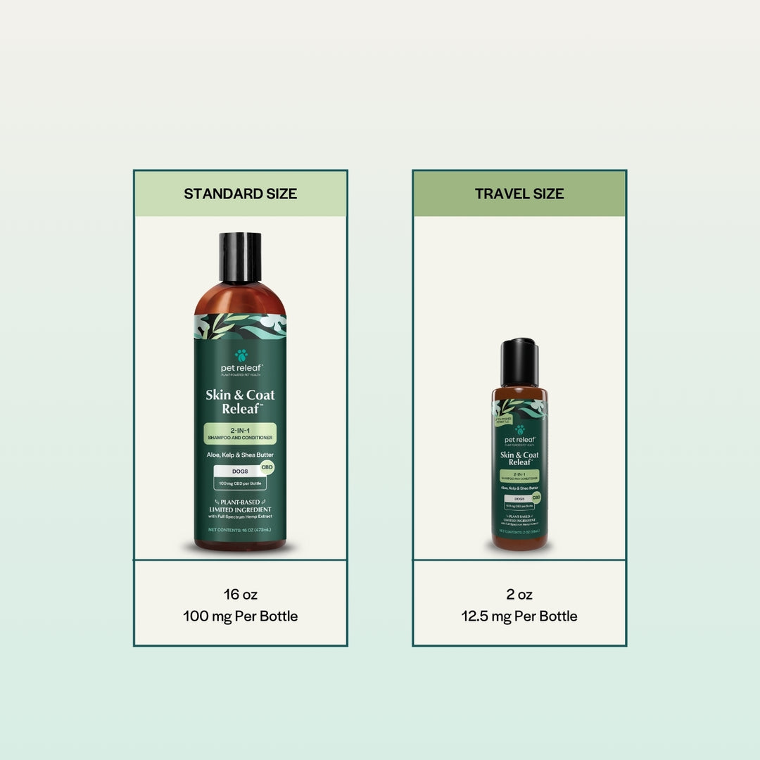 Travel-Size Dog Shampoo – 2-in-1 Lavender & Mint | Pet Releaf