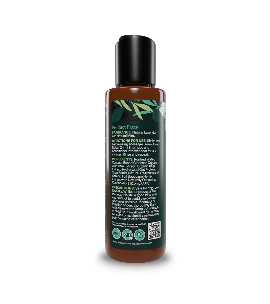 Travel-Size Dog Shampoo – 2-in-1 Lavender & Mint | Pet Releaf