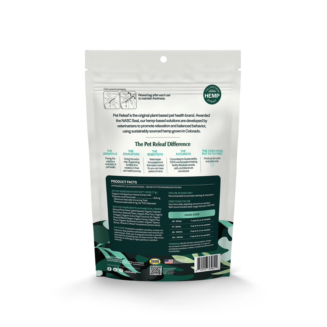 Stress Releaf CBD Edibites For Dogs – Bacon | Pet Releaf