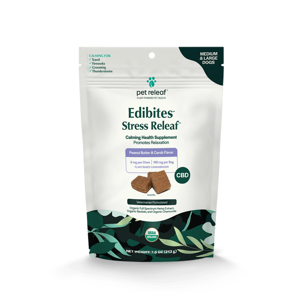 Stress Releaf CBD Edibites For Dogs – Peanut Butter