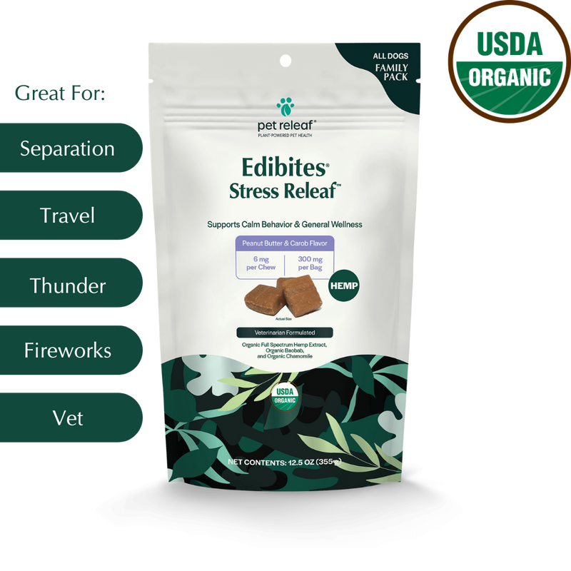 Stress Releaf Hemp Edibites For Dogs – Peanut Butter