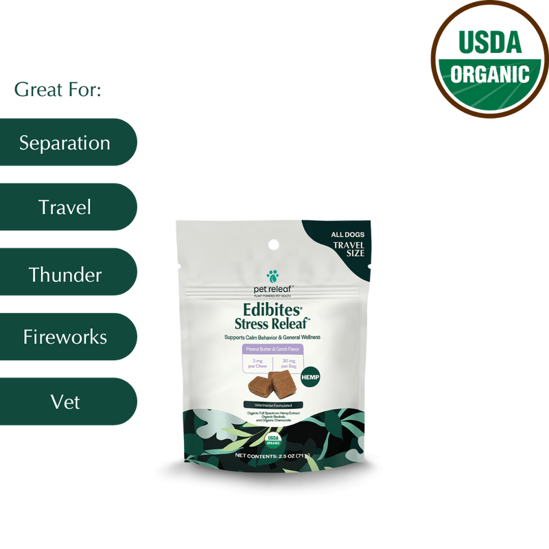 Stress Releaf Hemp Edibites For Dogs – Peanut Butter