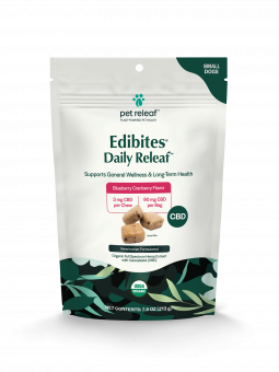 Daily Releaf Edibites for Small Dogs Blueberry Cranberry Flavor