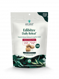 Daily Releaf Edibites for Medium Large Dogs Blueberry Cranberry Flavor