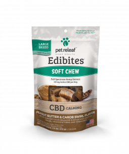 Large Breed CBD-Infused Peanut Butter & Carob Hemp Oil Edibites (Calming) For Dogs – Pet Releaf