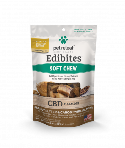 CBD-Infused Peanut Butter & Carob Hemp Oil Edibites (Calming) For Dogs – Pet Releaf