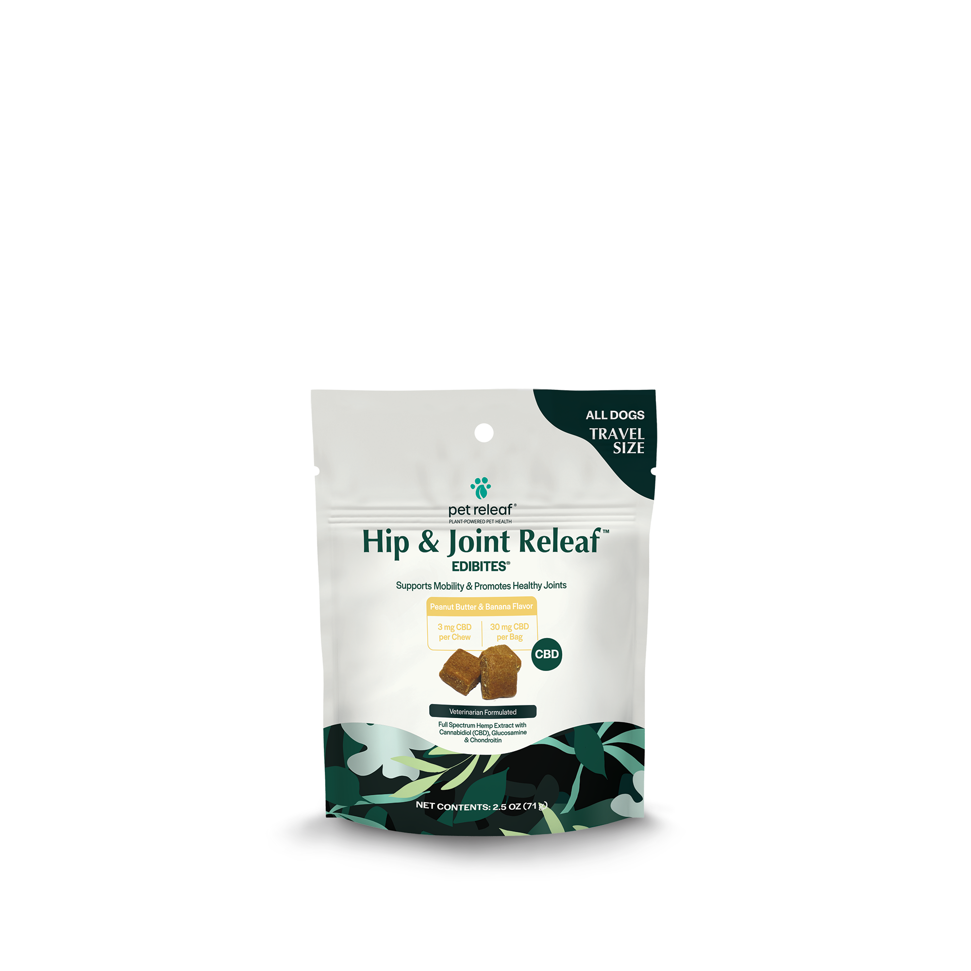 Hip and Joint Edibites for Dogs - Travel Size