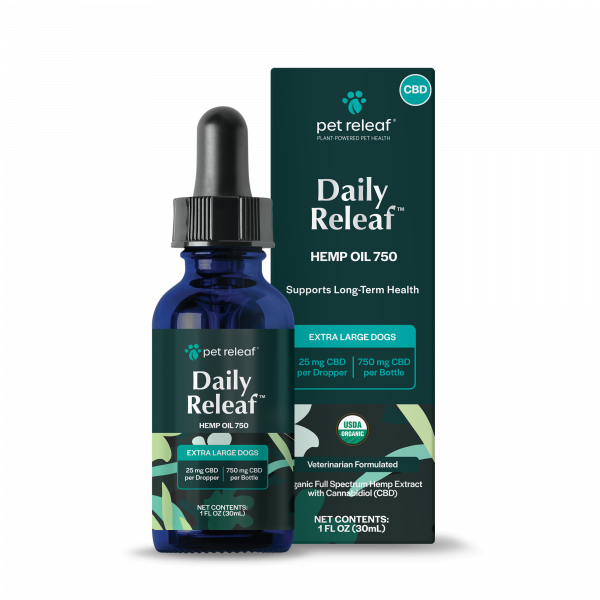 Daily Releaf 750mg Hemp Oil for XL Dogs