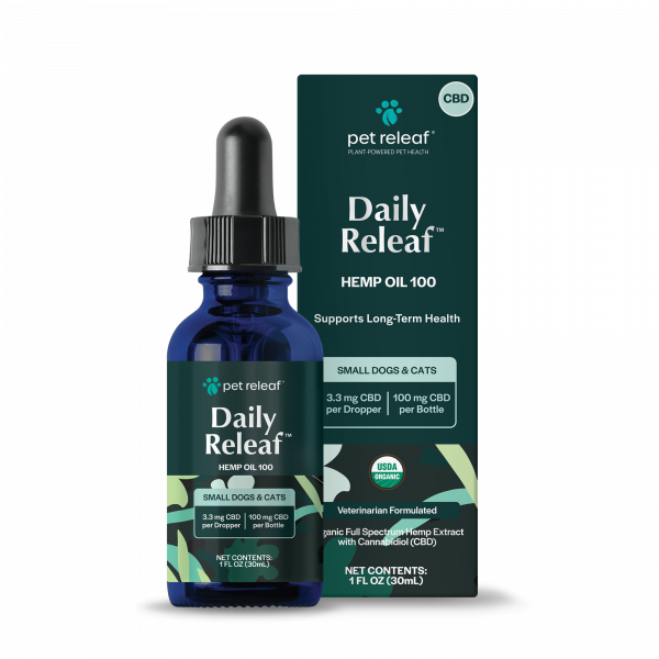 Daily Releaf Hemp Oil for Small Dogs and Cats