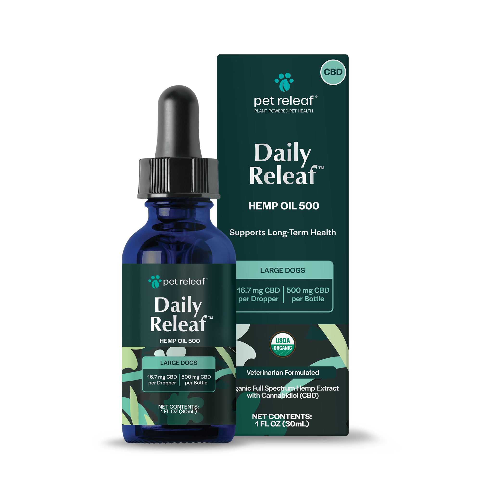 Daily Releaf 500mg Hemp Oil for Dogs