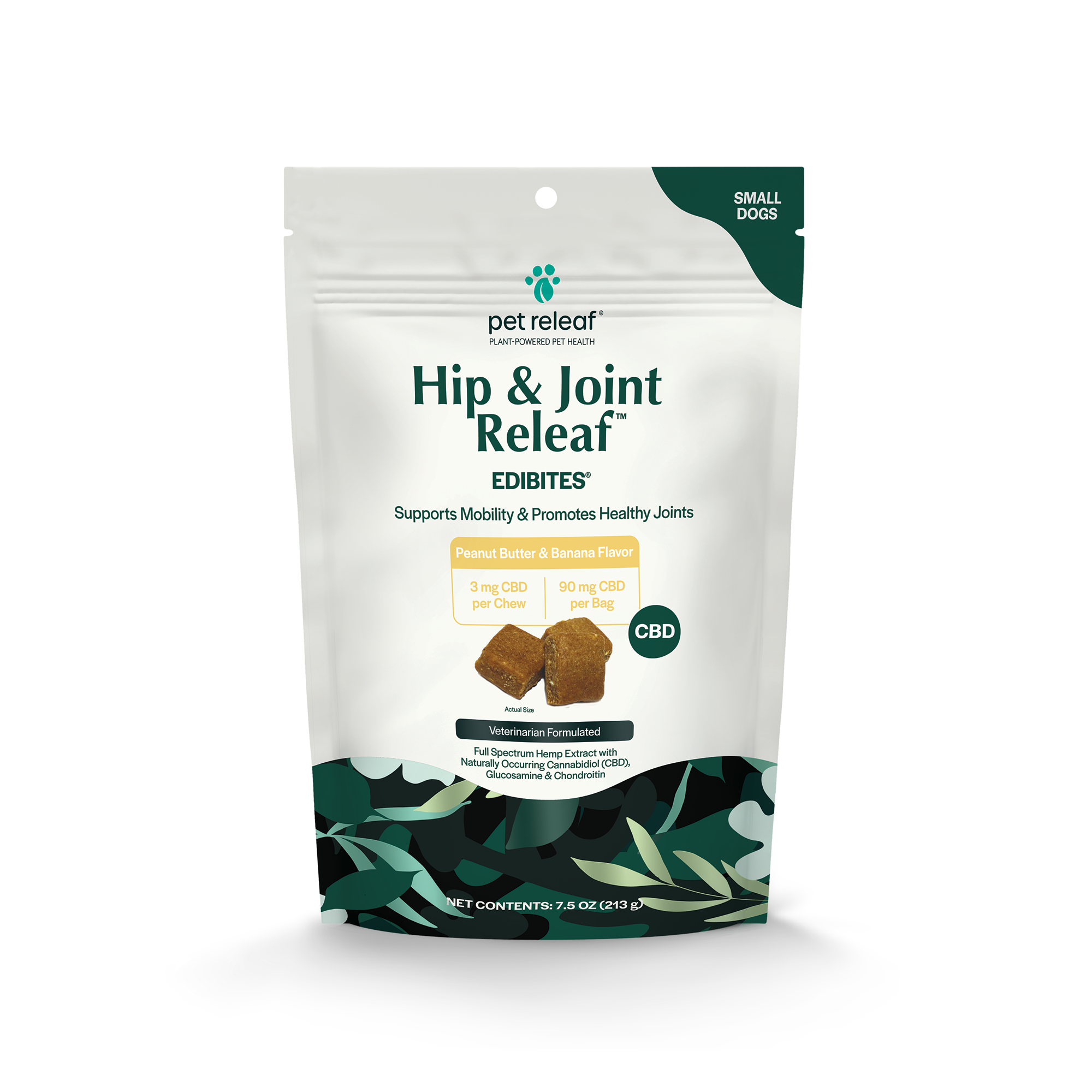 Hip and Joint Releaf for Small Dogs - PB Banana Flavor