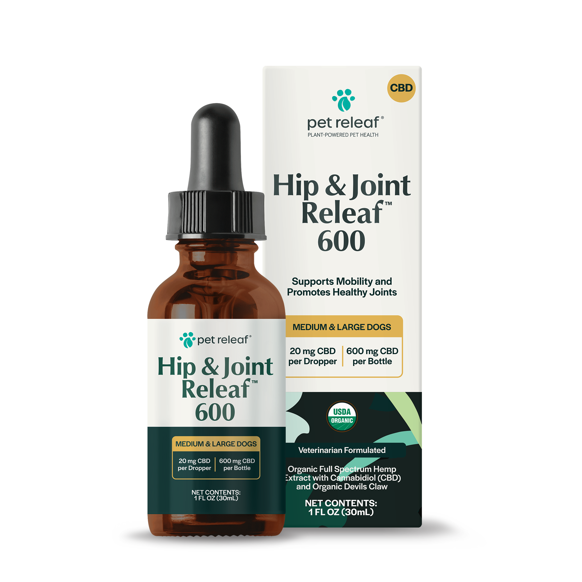 Hip and Joint Releaf 600 Hemp Oil