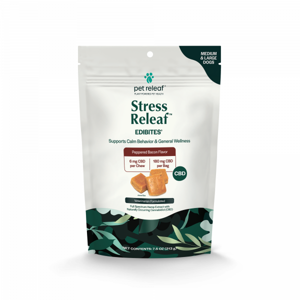 Stress Releaf for Medium Large Dogs - Peppered Bacon Flavor