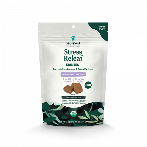 Stress Releaf Edibites for Small Dogs - PB Carob Flavor
